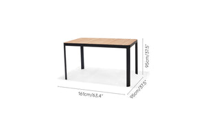 Portals Dark Rectangular Bar Table 160x95cm