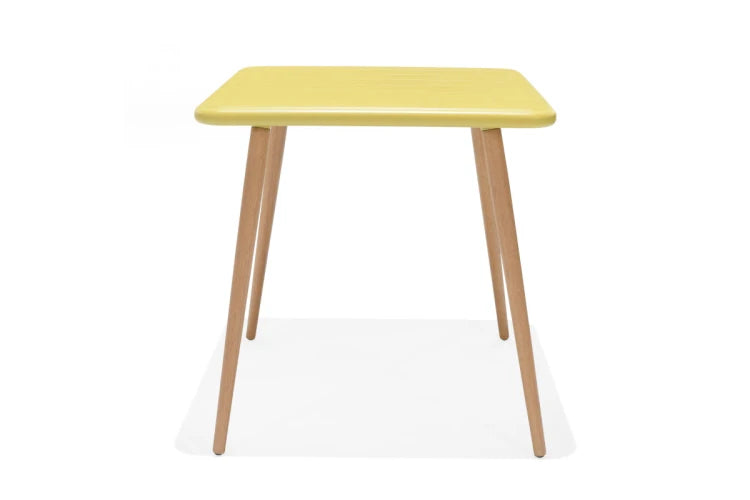 Nassau square table 70x70cm - Social Plastic® Honey Yellow