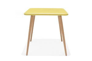 Nassau square table 70x70cm - Social Plastic® Honey Yellow