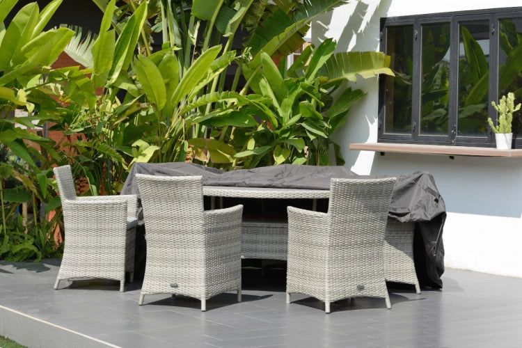 All weather furniture cover - 6 seat round dining set