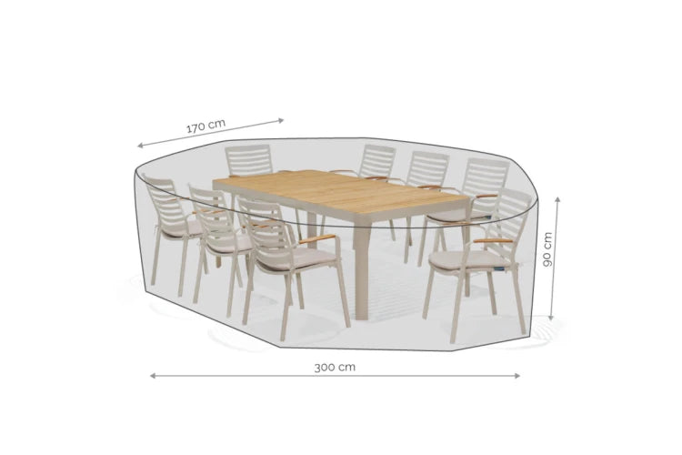 All weather furniture cover - 8 seat dining set