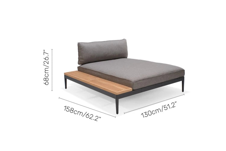 Topaz Dark XL Daybed