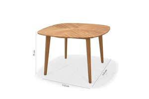 Jade Square Table 115x115cm, 75h