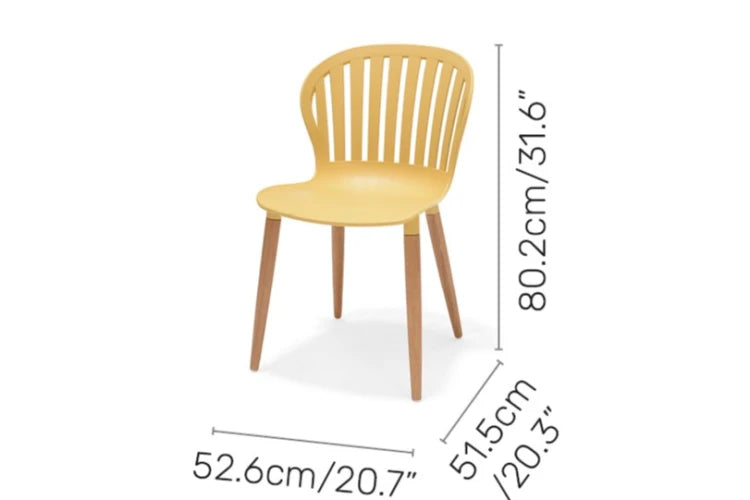 Nassau Side Chair - Social Plastic® Honey Yellow