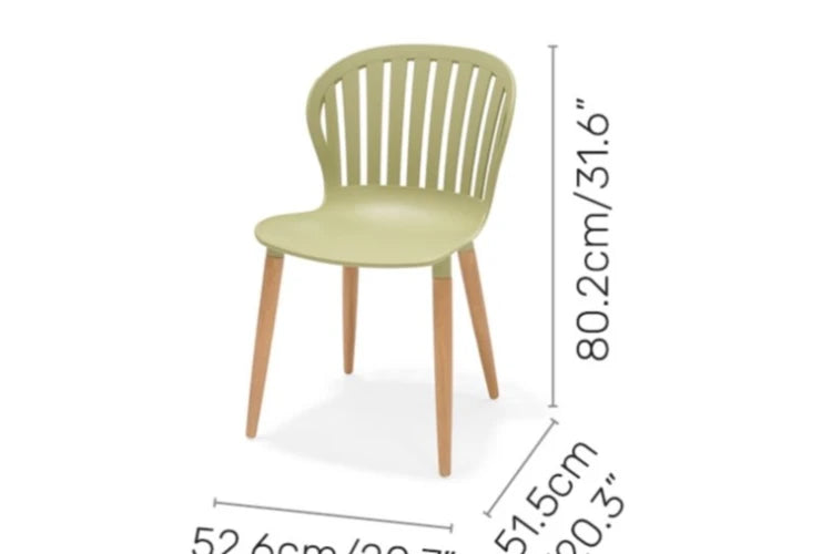 Nassau Side Chair - Social Plastic® Sage Green