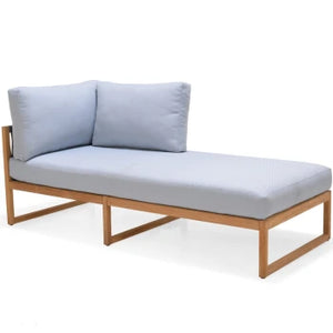 Garnet Chaise Sofa Right Chair - Copen Blue