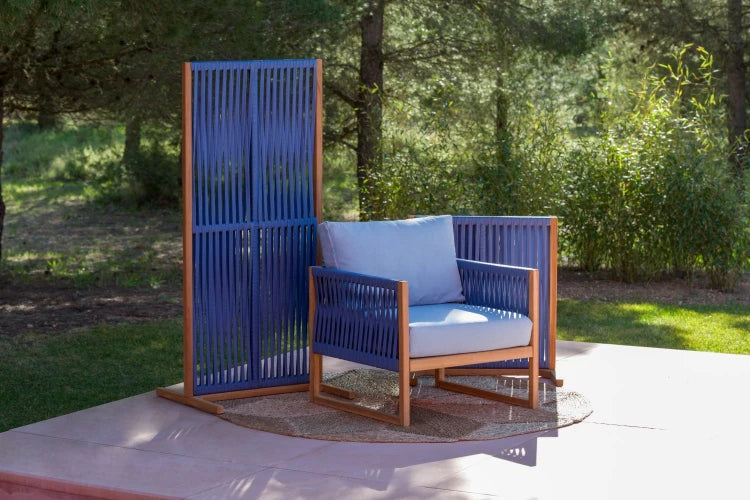 Garnet Lounge Chair - Copen Blue