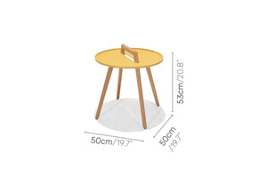 Nassau Round Side Table - Honey Yellow