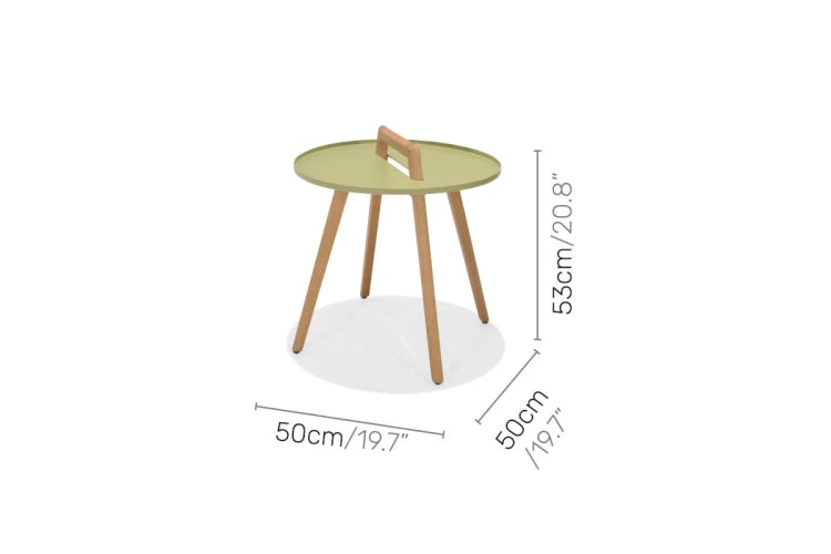 Nassau Round Side Table - Sage Green