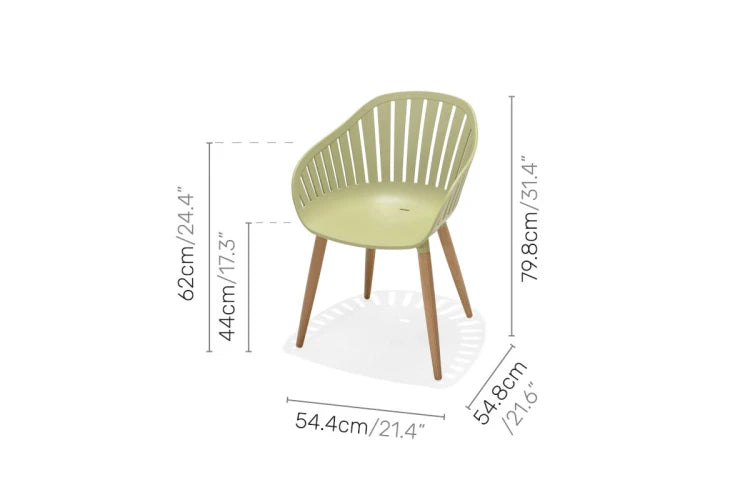 Nassau chair - Social Plastic® Sage Green