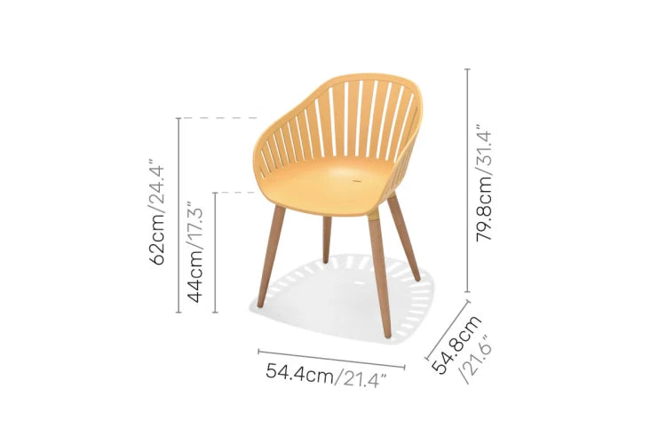 Nassau chair – Social Plastic® Honey Yellow