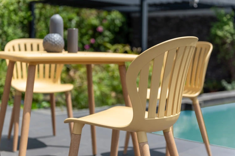 Nassau Side Chair - Social Plastic® Honey Yellow