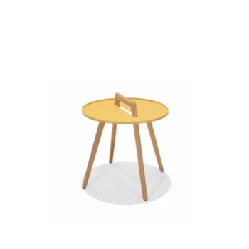 Nassau Round Side Table - Honey Yellow