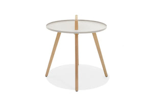 Nassau Round Side Table - Coral Sand Matt