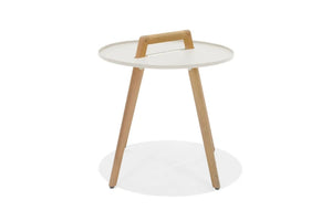 Nassau Round Side Table - Coral Sand Matt