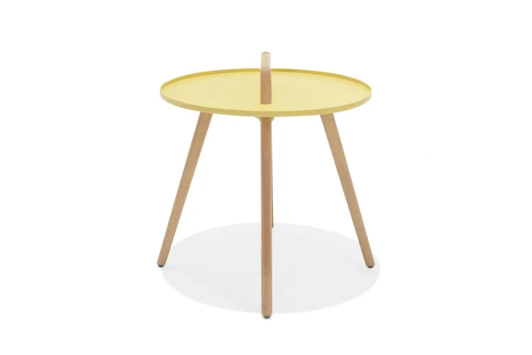 Nassau Round Side Table - Honey Yellow