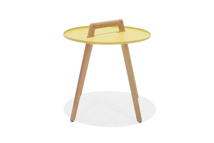 Nassau Round Side Table - Honey Yellow