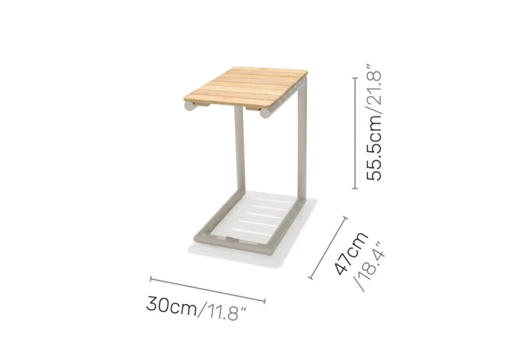 Portals Light C-shape side table