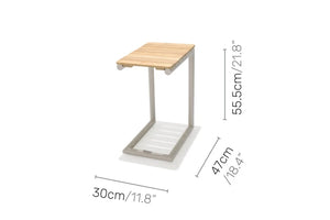 Portals Light C-shape side table