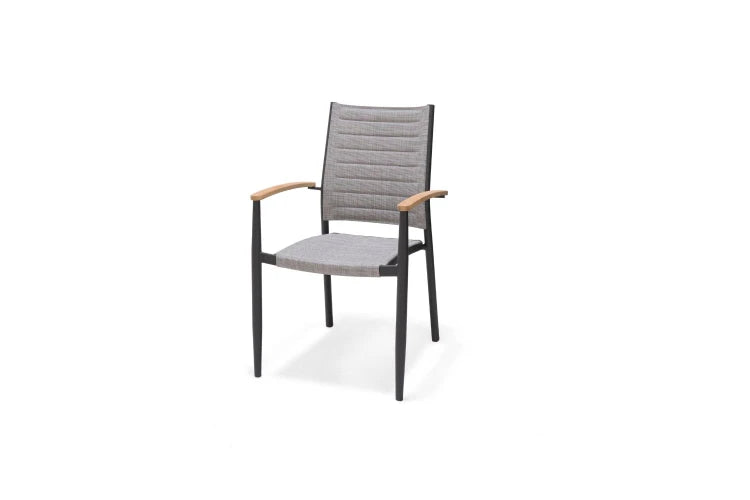 Topaz Dark Stacking Armchair