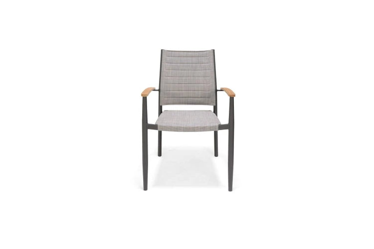 Topaz Dark Stacking Armchair