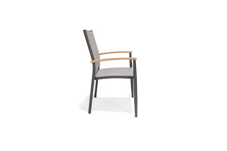 Topaz Dark Stacking Armchair