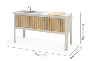 Portals Light outdoor kitchen 173x55cm