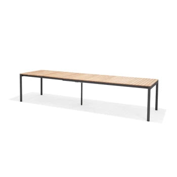 Topaz Dark Rectangular Extendable Table 227-279-331x96cm